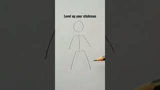 Level up your stickman#anime #drawing #sketch #stickman #drawingtutorial #learntodraw