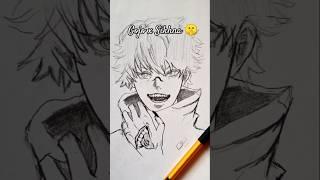 "Gojo x Sukuna Fusion Sketch  | Jujutsu Kaisen #shorts #jujutsukaisen"