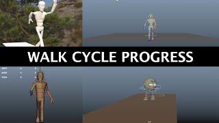 Callum Highfield - 3D Animation Walk Cycle Progress