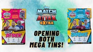 Topps Match Attax Extra mega tin opening! Another Chrome X hit!!