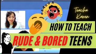 How to Teach RUDE/BORED students | Acadsoc Sample Class | With Commentary