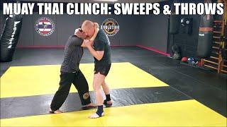 Muay Thai clinch - sweeps & throws.