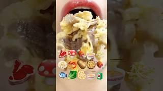 ASMR DELICIOUS MALATANG EMOJI FOOD 마라탕 이모지 먹방 (sped up)