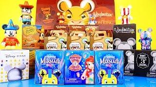 Disney Vinylmations Mega Unboxing The Lion King Little Mermaid Mickey Mouse Collector Toys DCTC