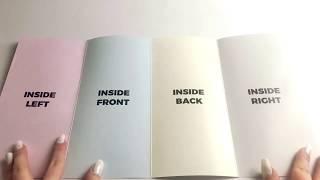 Double Gate Fold Brochure - 4 Panel Folding Example - How to fold a Closed Gatefold