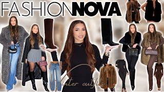 *HUGE* FASHION NOVA WINTER TRY ON HAUL + Styling ideas 2024 | Beyonce Brown