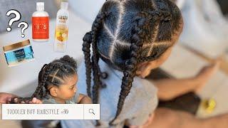 TODDLER BOY HAIRSTYLE 50 | WASH, LCO, AND STYLE | PROTECTIVE STYLE | CURLY HAIR ROUTINE | CANTU KIDS