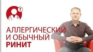 Ринит. Отличия между обычным и аллергическим ринитом | Вопрос доктору