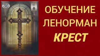 Обучение гаданию на Оракуле Ленорман. Карта  Крест.
