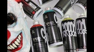 MTN SPEED HIGH PRESSURE CANS TEST  "Hesky One" Leipzig Graffiti 2018