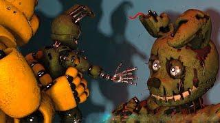 FNAF Springbonnie vs Possessed Springtrap (Fight FNAF Animations)