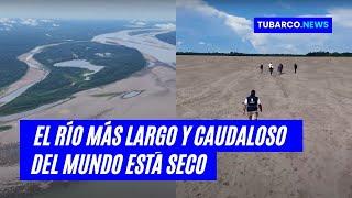 DE PARAÍSO A DESIERTO: Así se ve la extrema sequía del río amazonas