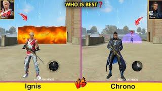 IGNIS VS CHRONO CHARACTER FULL ABILITY TEST FREE FIRE // NEW UPDATE CHARACTER FF