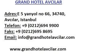 Avcılar otel ve avcılar otel fiyatları