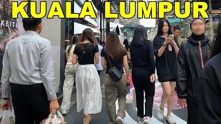 KLCC to BUKIT BINTANG Kuala Lumpur Malaysia. Walking Tour in KL 4K