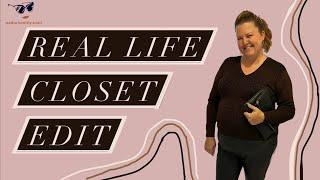 Real Life Closet Edit Over 40 | Small Closet