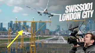 The HARD LANDING Airport - Swiss001 at London City