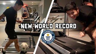 I Set A New Guinness World Record (Juggling Soccer Ball On Treadmill)