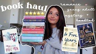 BOOK HAUL  showing you all the recent books i’ve bought/gifted! *romance, mystery, young adult*