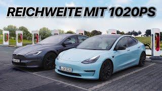 Wie weit kommt ein aktueller Tesla?