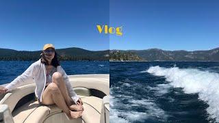 加州日常Vlog|旧金山周边玩乐路线推荐|最最最最美的Lake Tahoe太浩湖三天两夜|超大Airbnb木屋烧烤|温泉|一日动物园|在家吃烤肉