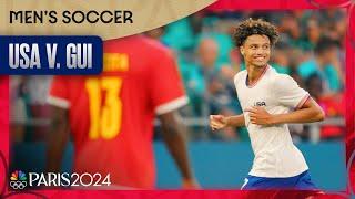 U.S. men's soccer handles business with a STOUT victory over Guinea | Paris Olympics | NBC Sports