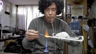 Korea’s Skilled Neon Light Master. The Process of Making a Neon Sign by Bending Glass Tubes