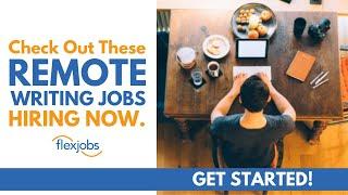 Remote Writing Jobs - How You Can Work From Home as a Writer