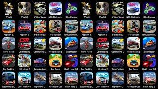 Games: GTA 3, GTA SA, NFS Most Wanted, NFS No Limits, Bike Racing, Asphalt 8, Asphalt 9...