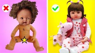 Transformação Incrível de Boneca Velha em Bebe Reborn 