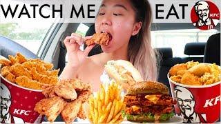 KFC MUKBANG! Crispy Chicken & Wicked Wings | WATCH ME EAT | THERESATRENDS