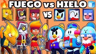 FUEGO vs HIELO | CUAL ES MEJOR ELEMENTO? | OLIMPIADAS de ELEMENTOS BRAWL STARS