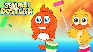 Renkleri öğreniyorum - Sevimli Dostlar çocuk şarkıları 2017 - Learn Colors Kids Songs