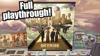 Full playthrough of the board game Skyrise