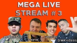 ARMY vs NAVY ARCHIEzzle, Drip46, JTsuits, DWK, NickyMGTV & Ericka Bernie Livestream!