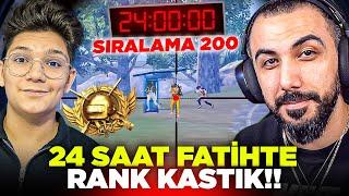 EKİPLE TÜM GÜN BOYUNCA FATİH LİGİNDE RANK KASTIK!!  (200 SIRALAMA) | PUBG MOBILE