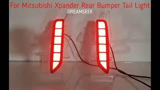 Dreamseek LED Rear Bumper Tail Light For Mitsubishi Xpander 2022+ W/ Dynamic Sequential Turn Signal