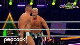 Cody Rhodes vs. Gunther | Crown Jewel Championship | Crown Jewel 2024 | WWE Highlights | Peacock