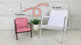 How to Convert 1/12 Scale Miniatures into 1/6 Scale (Playscale for 11 to 12 inch dolls)