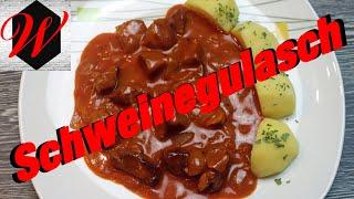 Schweinegulasch einfach und lecker // 4k Video //