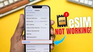 Fix eSIM Not Working, Not Showing, or Missing on iPhone | Fix eSIM on iPhone