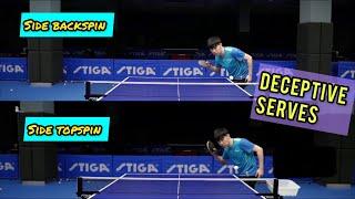 How To Master DECEPTIVE SIDESPIN SERVES - Professionals Explained