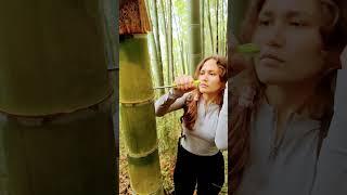 HAVEN A AMAZING SKILL #shorts #nature #bamboo #bushcraft #wood #survival #satisfying #lifehack