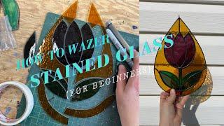 How to use a @WAZER waterjet to cut stained glass projects