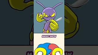 Self bending spoon!Jax vs Pomni Easy Magic Trick Tutorial Animation 11 #tricks #magic #tutorial