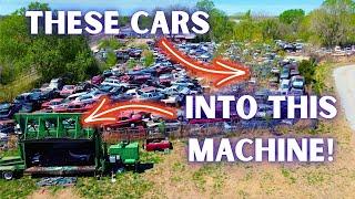 The Gates Have Been Opened! Crushing a MOUNTAIN of Cars has Begun!