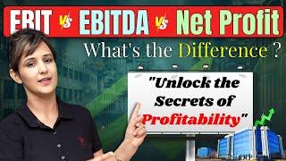 EBIT vs EBITDA  vs Net Income @CompanyValuation