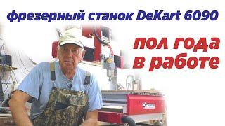 Фрезерный станок DeKart 6090 пол года в работе