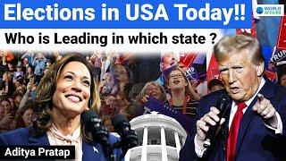 USA Elections Today: Who is winning in which state? Harris VS Trump | World Affairs