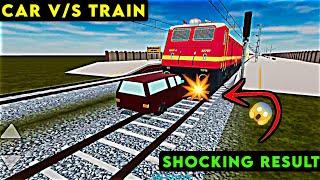 CAR V/S TRAIN  | Shocking result | Indian train crossing 3d by SB2K APPS |